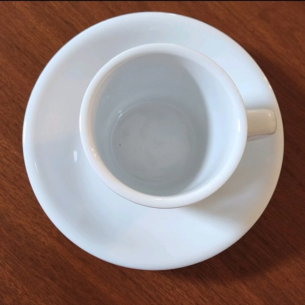 Vintage Williams Sonoma White Cups & Saucers – Set of 6 – Pantry Essentials Mark